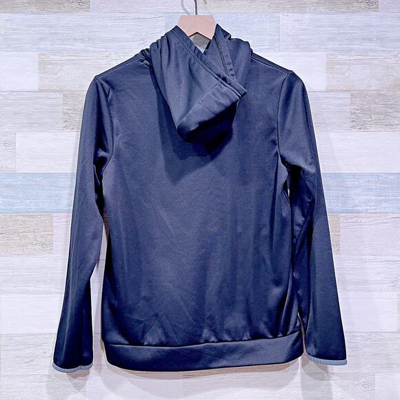 Under Armour Performance Fleece Hoodie Sweatshirt Kangaroo Pocket Boys Large YLG - Picture 4 of 7